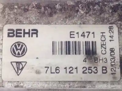 Автозапчастина б/у водяний радіатор для audi q7 (4l) v6 3.0 tdi (176kw) clean diesel ambiente посилання на oem iam 7l6121253b  