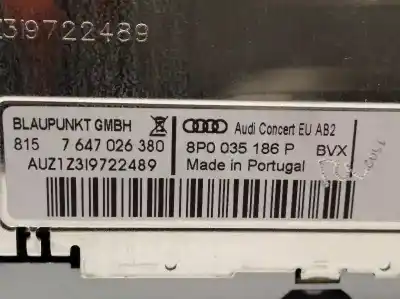 Piesă de schimb auto la mâna a doua sistem audio / cd radio casetofon pentru audi a3 sportback (8p) 1.9 tdi referințe oem iam 8p0035186p 7647026380 