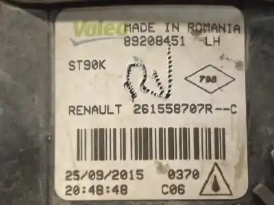 Second-hand car spare part left fog light for renault captur i (j5_, h5_) 1.5 dci 90 oem iam references 261558707r  