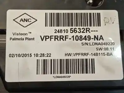 Second-hand car spare part dashboard for renault captur i (j5_, h5_) 1.5 dci 90 oem iam references 248105632r  