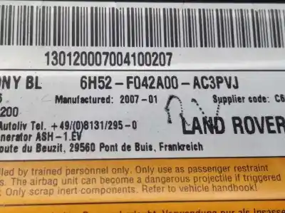 Автозапчастина б/у передня ліва подушка безопасности для land rover freelander (lr2) 2.2 td4 cat 150 cv / 110 kw посилання на oem iam 6h52f042a00ac3pvj lr003066 