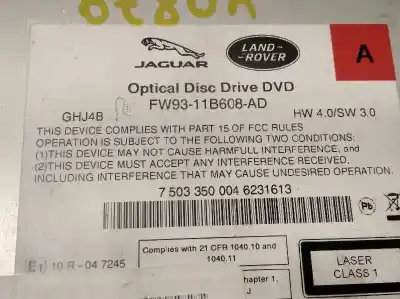 Peça sobressalente para automóvel em segunda mão sistema de dvd por land rover range rover evoque evoque referências oem iam fw9311b608ad  lr072088