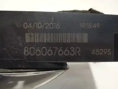Second-hand car spare part exterior right rear door handle for renault megane iv berlina 5p 1.2 tce energy 101 cv / 74 kw oem iam references 806067663r  