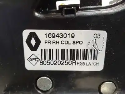 Second-hand car spare part front right door lock for renault megane iv berlina 5p 1.2 tce energy 101 cv / 74 kw oem iam references 805020256r 16943019 805021559r