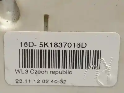 Автозапчасти б/у замок передней правой двери за volkswagen polo v (6r1, 6c1) 1.6 tdi ссылки oem iam 5k1837016d  
