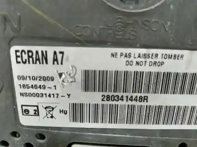 Gebrauchtes Autoersatzteil multifunktionsdisplay zum renault koleos i (hy_) 2.0 dci 4x4 (hy0b) oem-iam-referenzen 280341448r  