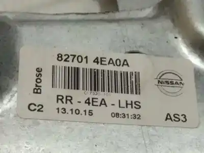 İkinci el araba yedek parçası arka sol cam regülatörü için nissan qashqai (j11) 1.5 turbodiesel cat oem iam referansları 827014ea0a  