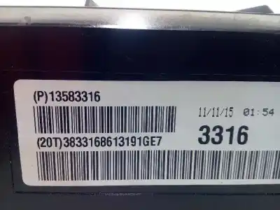 Автозапчастина б/у електронний модуль для opel insignia a sedán (g09) 2.0 cdti (69) посилання на oem iam 13583316  