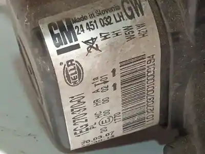 Peça sobressalente para automóvel em segunda mão farol / farolim esquerdo por opel astra gtc 1.9 cdti referências oem iam 24451032 1eg27037001 
