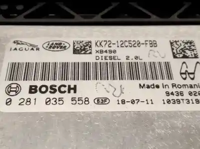 Second-hand car spare part ecu engine control for land rover range rover evoque evoque oem iam references kk7212c520fbb 0281035558 