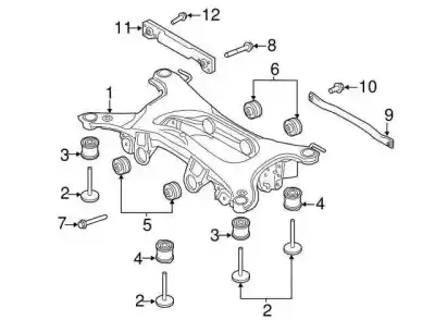İkinci el araba yedek parçası arka aks için land rover range rover evoque (l538) 2.2 d 4x4 oem iam referansları lr096550  