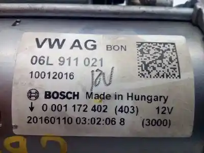 Автозапчастина б/у двигун запускається для audi a4 berlina (8w2) 2.0 16v tfsi посилання на oem iam 06l911021 0001172402 