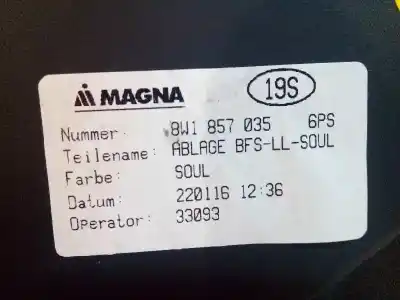 Автозапчастина б/у бардачок для audi a4 berlina (8w2) 2.0 16v tfsi посилання на oem iam 8w18570356ps  