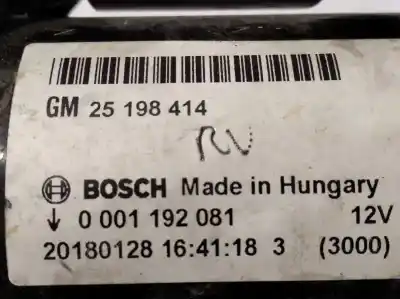 Piesă de schimb auto la mâna a doua electromotor pentru opel corsa e selective referințe oem iam 25198414 0001192081 