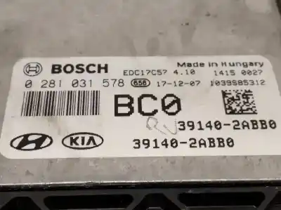 Second-hand car spare part ecu engine control for hyundai tucson (tl, tle) 1.7 crdi oem iam references 391402abb0 0281031578 