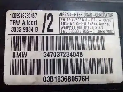Second-hand car spare part front right side airbag for bmw x5 (e53) 3.0d oem iam references 72127037234  