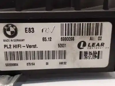 Second-hand car spare part electronic module for bmw x3 (e83) 2.5i oem iam references 65126990098  6990098