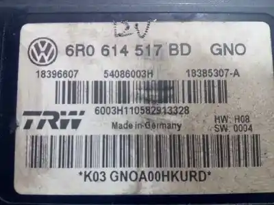 Автозапчастина б/у абс для skoda spaceback (5h) ambition посилання на oem iam 6r0614517bd 18396607 54086003h