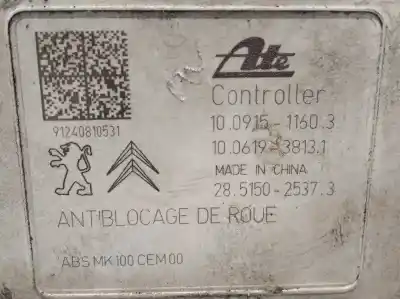 Peça sobressalente para automóvel em segunda mão abs por citroen c3 collection referências oem iam 9678416180 10022000664 10091511603