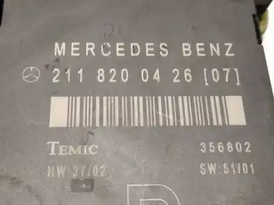 Pezzo di ricambio per auto di seconda mano centralina comfort per mercedes-benz clase e (w211) berlina e 270 cdi (211.016) riferimenti oem iam 2118200426  