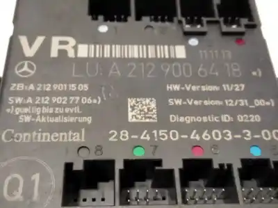 Peça sobressalente para automóvel em segunda mão bsi / bcm / módulo eletrónico confort por mercedes-benz clase c (w204) c 200 cdi (204.001) referências oem iam a2129006418 a2129011505 