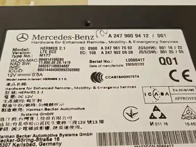 Recambio de automóvil de segunda mano de modulo electronico para mercedes clase a berlina (bm 177) a 220 4matic (177.145) referencias oem iam a2479009412  