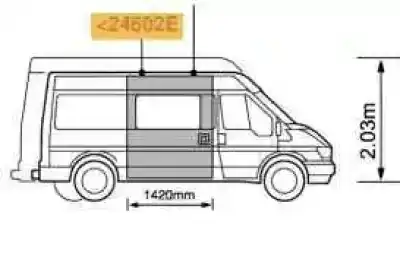 Recambio de automóvil de segunda mano de puerta lateral corredera derecha para ford transit combi ´06 ft 280 corto referencias oem iam 4772563 1c15b24602dj 