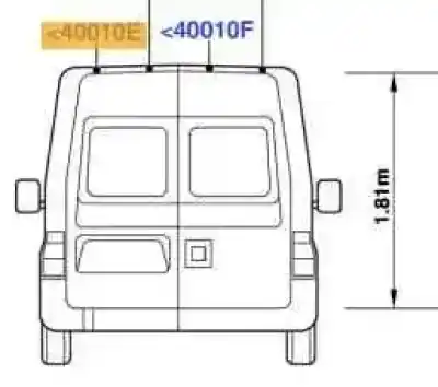 Recambio de automóvil de segunda mano de puerta trasera izquierda para ford transit combi ´06 ft 280 corto referencias oem iam 1561316 6c11v40011db 