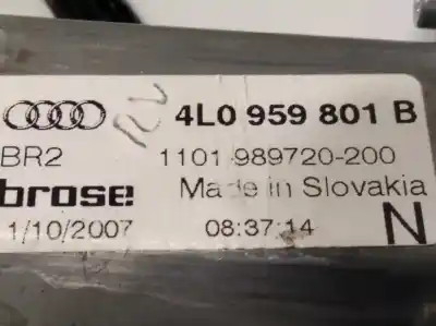 Автозапчастина б/у регулятор вікна передній лівий для audi q7 (4l) 3.0 tdi посилання на oem iam 4l0837461a 4l0959801b 