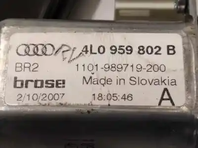 Автозапчастина б/у регулятор переднього правого скла для audi q7 (4l) 3.0 tdi посилання на oem iam 4l0837462a 4l0959802b 