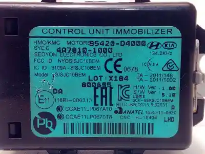 Автозапчасти б/у электронный модуль за kia rio (yb) 1.2 cat ссылки oem iam 95420d4000  