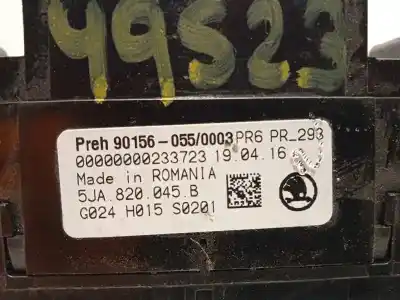 Pezzo di ricambio per auto di seconda mano controllo riscaldamento / aria condizionata per skoda spaceback (5h) 1.6 tdi dpf riferimenti oem iam 5ja820045b 5ja820045b9b9 