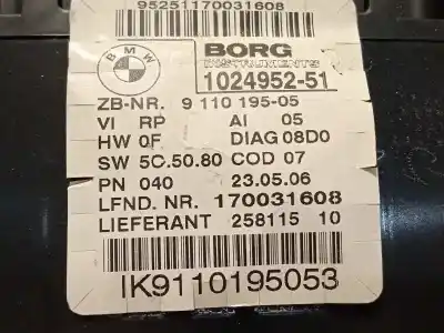 Peça sobressalente para automóvel em segunda mão quadrante por bmw serie 1 berlina (e81/e87) 118d referências oem iam 9110195  62109110195