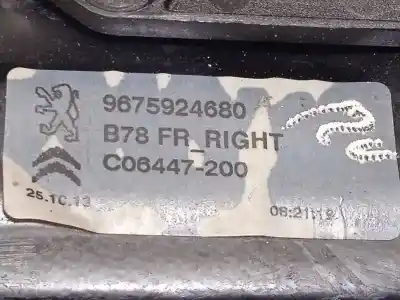 Автозапчастина б/у регулятор переднього правого скла для citroen c4 grand picasso intensive посилання на oem iam 9675924680 9675288880 