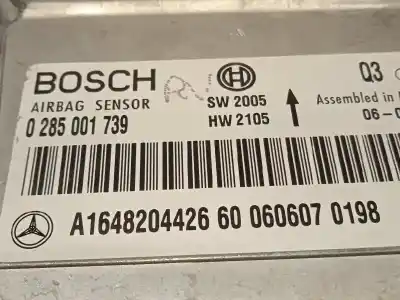 Second-hand car spare part airbag control unit for mercedes-benz clase r (w251) 3.0 cdi cat oem iam references a1648204426 0285001739 
