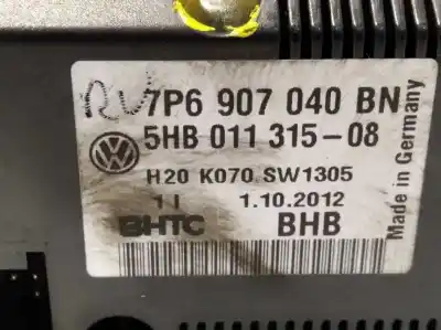 Автозапчастина б/у клімат-контроль для volkswagen touareg (7p5) 3.0 v6 tdi посилання на oem iam 7p6907040bn 5hb011315 