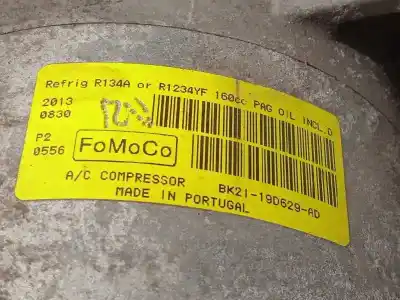 Second-hand car spare part air conditioning compressor for ford transit custom kasten 290 l1 trend oem iam references bk2119d629ad 2355740 