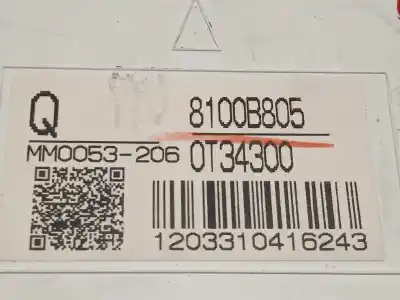 Автозапчастина б/у панель інструментів для mitsubishi asx (ga0w) 1.8 di-d cat посилання на oem iam 8100b805 0t34300 mm0053206