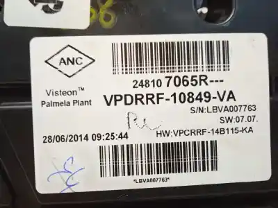 Second-hand car spare part dashboard for renault captur i (j5_, h5_) 1.5 dci 90 oem iam references 248107065r  