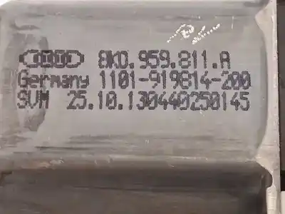Автозапчасти б/у регулятор стекла заднего левого за audi q5 (8r) 2.0 16v tdi clean diesel ссылки oem iam 8r0839461d 8k0959811a 