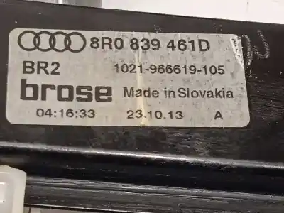 Автозапчасти б/у регулятор стекла заднего левого за audi q5 (8r) 2.0 16v tdi clean diesel ссылки oem iam 8r0839461d 8k0959811a 