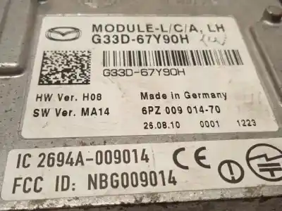 Автозапчасти б/у электронный модуль за mazda cx-7 (er) 2.2 mzr-cd awd (er10a) ссылки oem iam g33d67y90h  