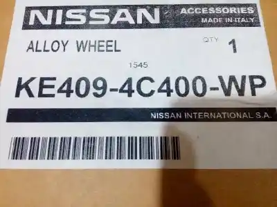 İkinci el araba yedek parçası yorulmak için nissan qashqai (j11) acenta oem iam referansları ke4094c400wp  