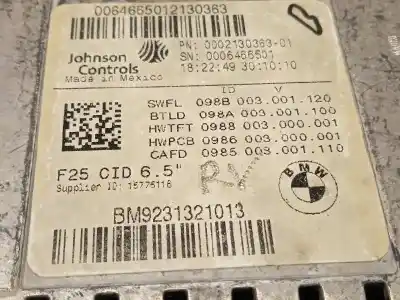 Автозапчасти б/у многофункциональный дисплей за bmw x3 (f25) xdrive 20 d ссылки oem iam 9231321  65509231321