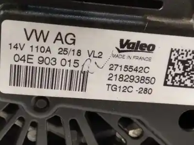Автозапчастина б/у генератор для seat arona 1.0 tsi посилання на oem iam 04e903015 tg12c280 2715542c