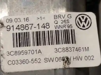 Peça sobressalente para automóvel em segunda mão elevador de vidros dianteira esquerda por volkswagen cc b7 (358) 2.0 tdi referências oem iam 3c8959701a 914867148 