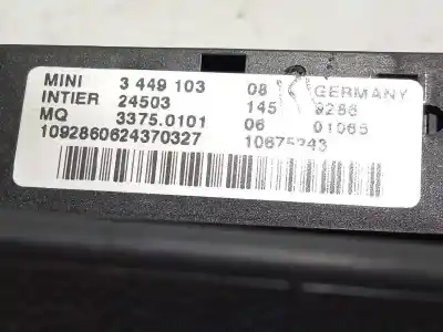 Автозапчасти б/у переключатель стартера за mini clubman (r55) 1.6 16v diesel cat 109 cv / 80 kw ссылки oem iam 3449103  