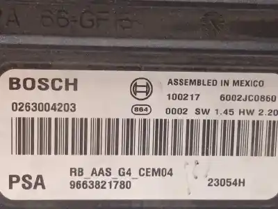 Second-hand car spare part electronic module for citroen c5 station wagon millenium oem iam references 9663821780 0263004203 6590ez