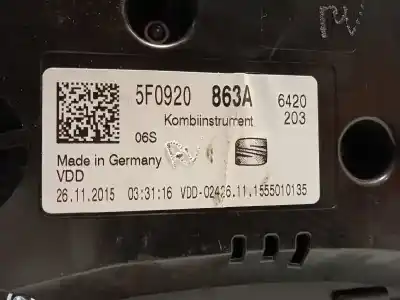 Second-hand car spare part dashboard for seat leon (5f1) 1.6 tdi oem iam references 5f0920863a  