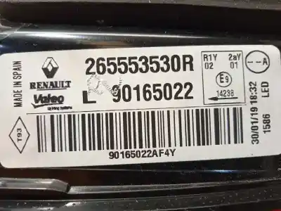 Автозапчастина б/у внутрішній лівий задній ліхар для renault kadjar 1.3 tce посилання на oem iam 265553530r 90165022 